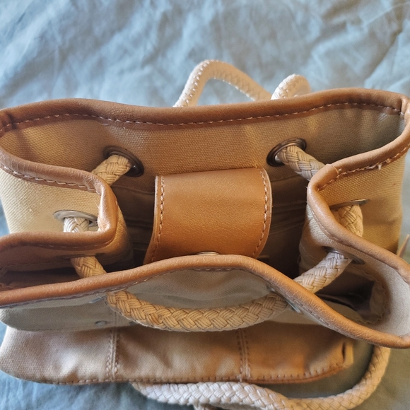 NWT Relic Tan Felicity Slung  Backpack with Rope Braided Straps - Picture 8 of 10